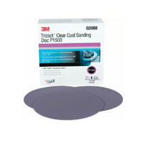 3M P1500 Trizact Hookit Clear Coat Sanding Disc 150mm 25pkt