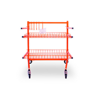 Velocity 2 Shelves Parts Cart