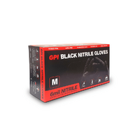 GPI 6MIL Black Nitrile Gloves