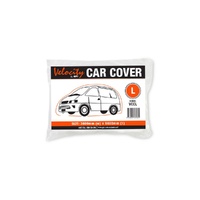 Velocity Plastic Car Cover with Elastic Band